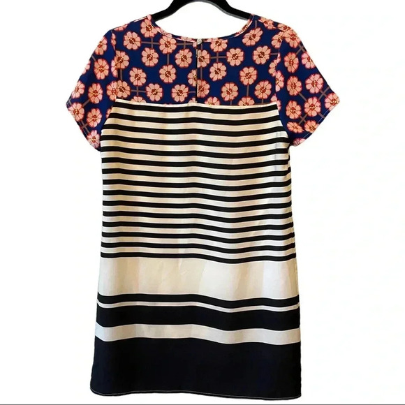 IMPECCABLE PIG Floral and Striped Shift Dress - Medium But Check Measurements - Picture 2 of 6